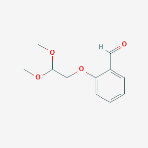 molecular formula C11H14O4 B8789070 2-(2,2-Dimethoxyethoxy)benzaldehyde CAS No. 74401-08-4