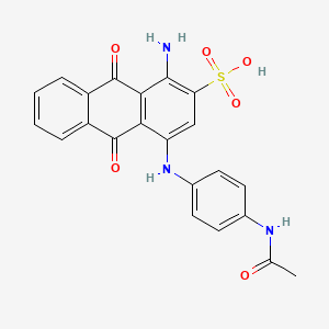 2-Anthracenesulfonic acid, 4-[[4-(acetylamino)phenyl]amino]-1-amino-9,10-dihydro-9,10-dioxo-