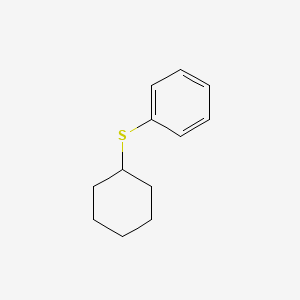 molecular formula C12H16S B8789087 Cyclohexyl phenyl sulfide 
