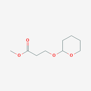molecular formula C9H16O4 B8789102 Methyl 3-(oxan-2-yloxy)propanoate 
