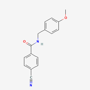 molecular formula C16H14N2O2 B8789128 4-cyano-N-(4-methoxybenzyl)benzamide 