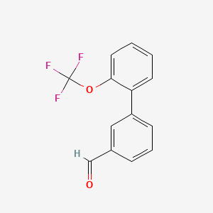molecular formula C14H9F3O2 B8789135 2'-(Trifluoromethoxy)-biphenyl-3-carbaldehyde 