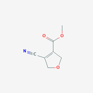 molecular formula C7H7NO3 B8789161 Methyl 4-cyano-2,5-dihydro-3-furancarboxylate CAS No. 57595-24-1