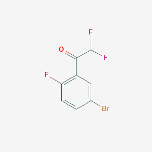 molecular formula C8H4BrF3O B8789168 1-(5-Bromo-2-fluorophenyl)-2,2-difluoroethanone 