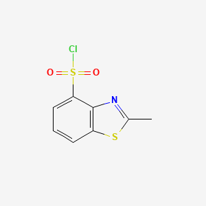 molecular formula C8H6ClNO2S2 B8789198 2-Methyl-4-benzothiazolesulfonyl chloride 