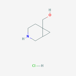 molecular formula C7H14ClNO B8789217 (3-Azabicyclo[4.1.0]heptan-6-yl)methanol hydrochloride 