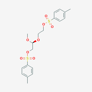 molecular formula C19H24O8S2 B8789223 (S)-2-Methoxy-2-(2-(tosyloxy)ethoxy)ethyl 4-methylbenzenesulfonate CAS No. 136418-25-2