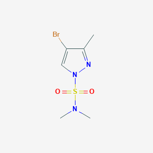 molecular formula C6H10BrN3O2S B8789225 4-Bromo-n,n,3-trimethyl-1h-pyrazole-1-sulfonamide CAS No. 882689-55-6