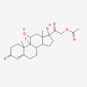 molecular formula C23H31FO6 B8789253 Fluorocortisone acetate 
