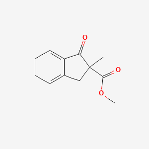 molecular formula C12H12O3 B8789271 Methyl 2-methyl-1-oxo-2,3-dihydro-1H-indene-2-carboxylate CAS No. 72181-95-4