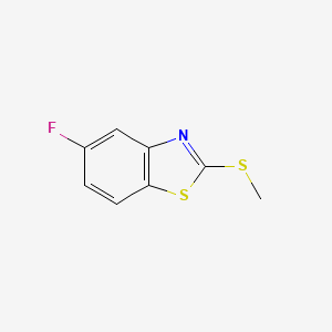 molecular formula C8H6FNS2 B8789452 5-Fluoro-2-(methylthio)benzo[d]thiazole 