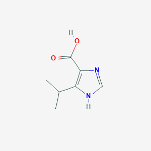molecular formula C7H10N2O2 B8789457 4-Isopropyl-1H-imidazole-5-carboxylic acid CAS No. 80304-43-4