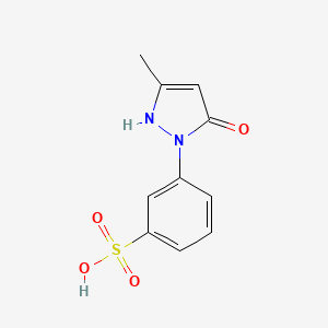 molecular formula C10H10N2O4S B8789474 1-(3'-Sulfophenyl)-3-Methyl-5-Pyrazolone 