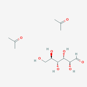 molecular formula C12H24O8 B8789475 (2R,3S,4R,5R)-2,3,4,5,6-pentahydroxyhexanal;propan-2-one 