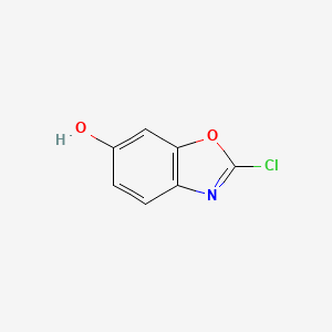 molecular formula C7H4ClNO2 B8789494 2-Chloro-1,3-benzoxazol-6-OL CAS No. 256519-02-5