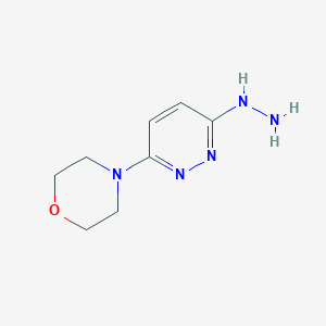 molecular formula C8H13N5O B8789514 3-Hydrazino-6-morpholino-pyridazine 