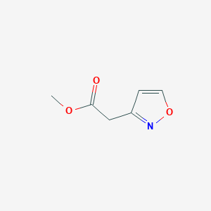 molecular formula C6H7NO3 B8789740 Methyl 2-(isoxazol-3-yl)acetate 