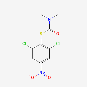 molecular formula C9H8Cl2N2O3S B8789756 S-(2,6-Dichloro-4-nitrophenyl) dimethylcarbamothioate CAS No. 74875-15-3