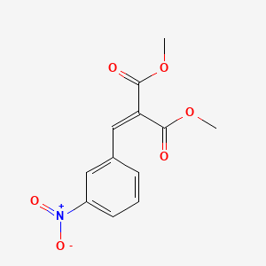 molecular formula C12H11NO6 B8789764 Dimethyl 3-nitrobenzylidenemalonate CAS No. 74313-93-2