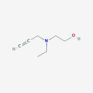 molecular formula C7H13NO B8789785 2-[Ethyl(prop-2-yn-1-yl)amino]ethanol CAS No. 13105-73-2