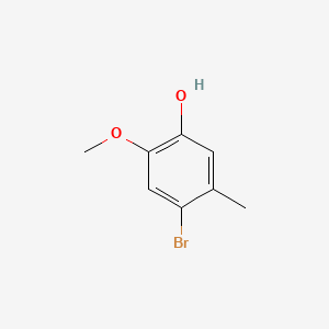 molecular formula C8H9BrO2 B8789798 4-Bromo-2-methoxy-5-methylphenol CAS No. 40992-09-4