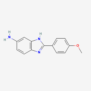 1H-Benzimidazol-6-amine, 2-(4-methoxyphenyl)-