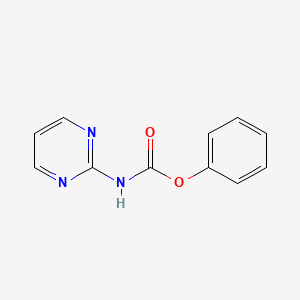 molecular formula C11H9N3O2 B8789815 Phenyl pyrimidin-2-ylcarbamate CAS No. 6324-09-0