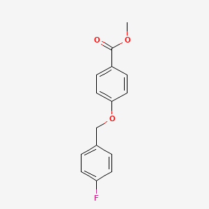 molecular formula C15H13FO3 B8789822 Methyl 4-[(4-fluorobenzyl)oxy]benzoate 