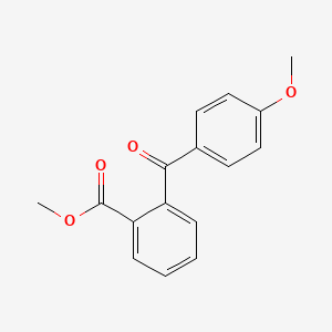 molecular formula C16H14O4 B8789857 Methyl 2-(4-methoxybenzoyl)benzoate CAS No. 5449-71-8
