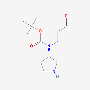 (S)-tert-Butyl (3-fluoropropyl)(pyrrolidin-3-yl)carbamate