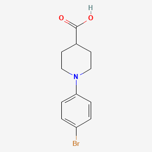 molecular formula C12H14BrNO2 B8789883 1-(4-Bromophenyl)piperidine-4-carboxylic acid 