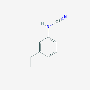 molecular formula C9H10N2 B8789906 m-Ethylphenylcyanamide 