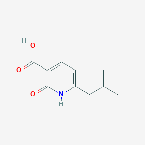 molecular formula C10H13NO3 B8789910 6-(2-Methylpropyl)-2-oxo-1,2-dihydropyridine-3-carboxylic acid CAS No. 5407-89-6