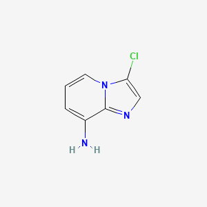 molecular formula C7H6ClN3 B8789937 3-Chloroimidazo[1,2-a]pyridin-8-amine 