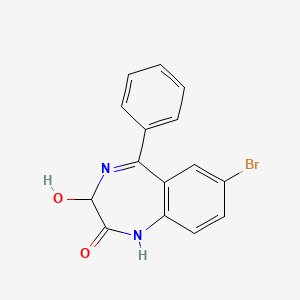 molecular formula C15H11BrN2O2 B8789944 7-Bromo-3-hydroxy-5-phenyl-1,3-dihydro-benzo[e][1,4]diazepin-2-one 