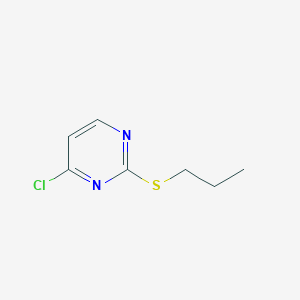 molecular formula C7H9ClN2S B8789995 4-Chloro-2-propylsulfanyl-pyrimidine 