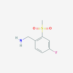 4-Fluoro-2-(methylsulfonyl)benzylamine