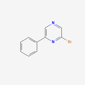 molecular formula C10H7BrN2 B8790049 2-Bromo-6-phenylpyrazine 