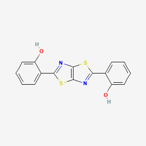 molecular formula C16H10N2O2S2 B8790067 2,2'-(THIAZOLO[5,4-D]THIAZOLE-2,5-DIYL)DIPHENOL CAS No. 10398-63-7