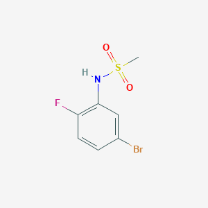 molecular formula C7H7BrFNO2S B8790104 N-(5-bromo-2-fluorophenyl)methanesulfonamide 