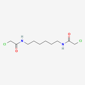 molecular formula C10H18Cl2N2O2 B8790119 2-Chloro-N-[6-(2-chloroacetamido)hexyl]acetamide CAS No. 5898-87-3