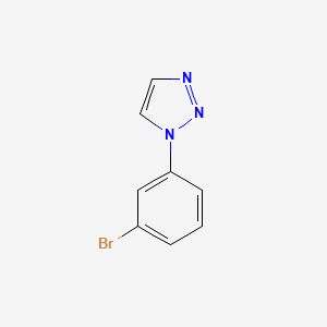 molecular formula C8H6BrN3 B8790196 1-(3-Bromophenyl)-1H-1,2,3-triazole 