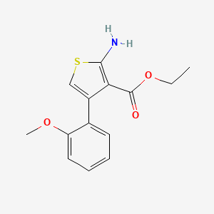 molecular formula C14H15NO3S B8790248 Ethyl 2-amino-4-(2-methoxyphenyl)thiophene-3-carboxylate 