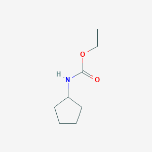molecular formula C8H15NO2 B8790271 Cyclopentyl-carbamic acid ethyl ester CAS No. 54915-64-9