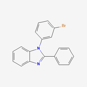 molecular formula C19H13BrN2 B8790281 1-(3-bromophenyl)-2-phenyl-1H-benzo[d]imidazole 