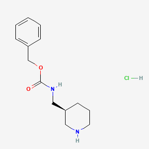 benzyl N-[[(3S)-piperidin-3-yl]methyl]carbamate;hydrochloride