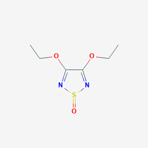 molecular formula C6H10N2O3S B8790305 3,4-Diethoxy-1,2,5-thiadiazole 1-oxide CAS No. 79844-64-7