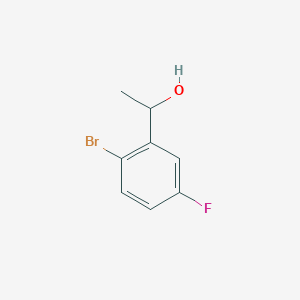 molecular formula C8H8BrFO B8790314 1-(2-Bromo-5-fluorophenyl)ethanol 