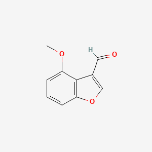 molecular formula C10H8O3 B8790317 4-methoxy-3-Benzofurancarboxaldehyde 
