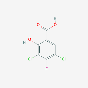 molecular formula C7H3Cl2FO3 B8790344 3,5-Dichloro-4-fluoro-2-hydroxybenzoic acid CAS No. 189283-53-2